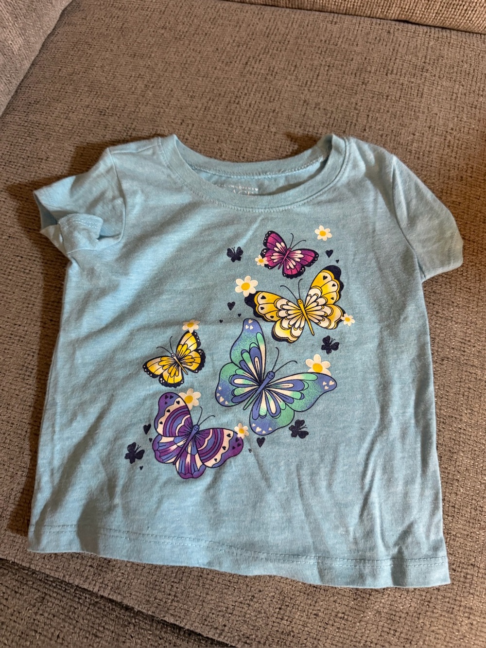 The Children's Place Light Blue Butterfly Tee